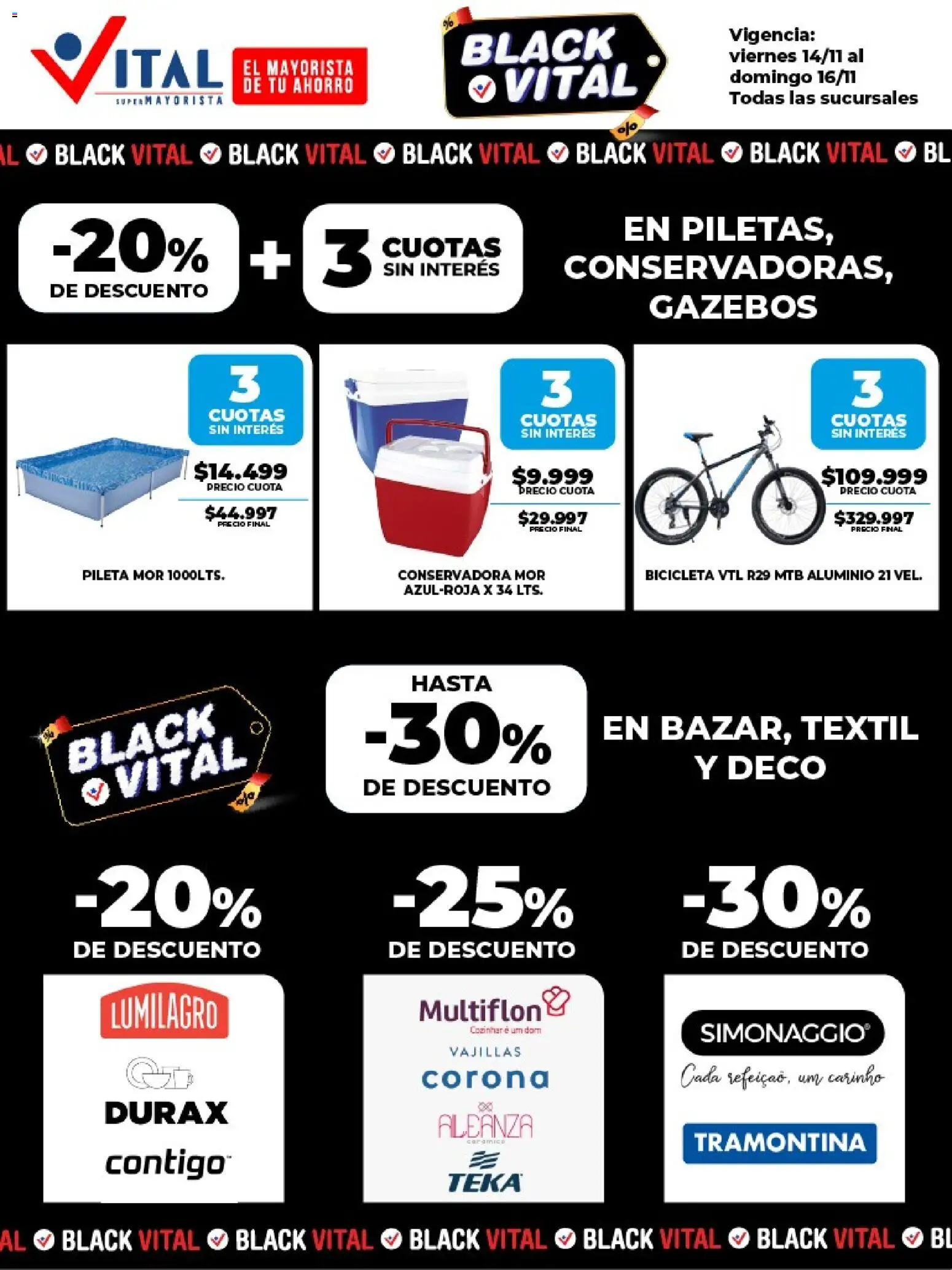 Vital - Ofertas fin - Abasto │ válido desde el 14.11.2025 | Página: 4 | Productos: Conservadora, Pileta