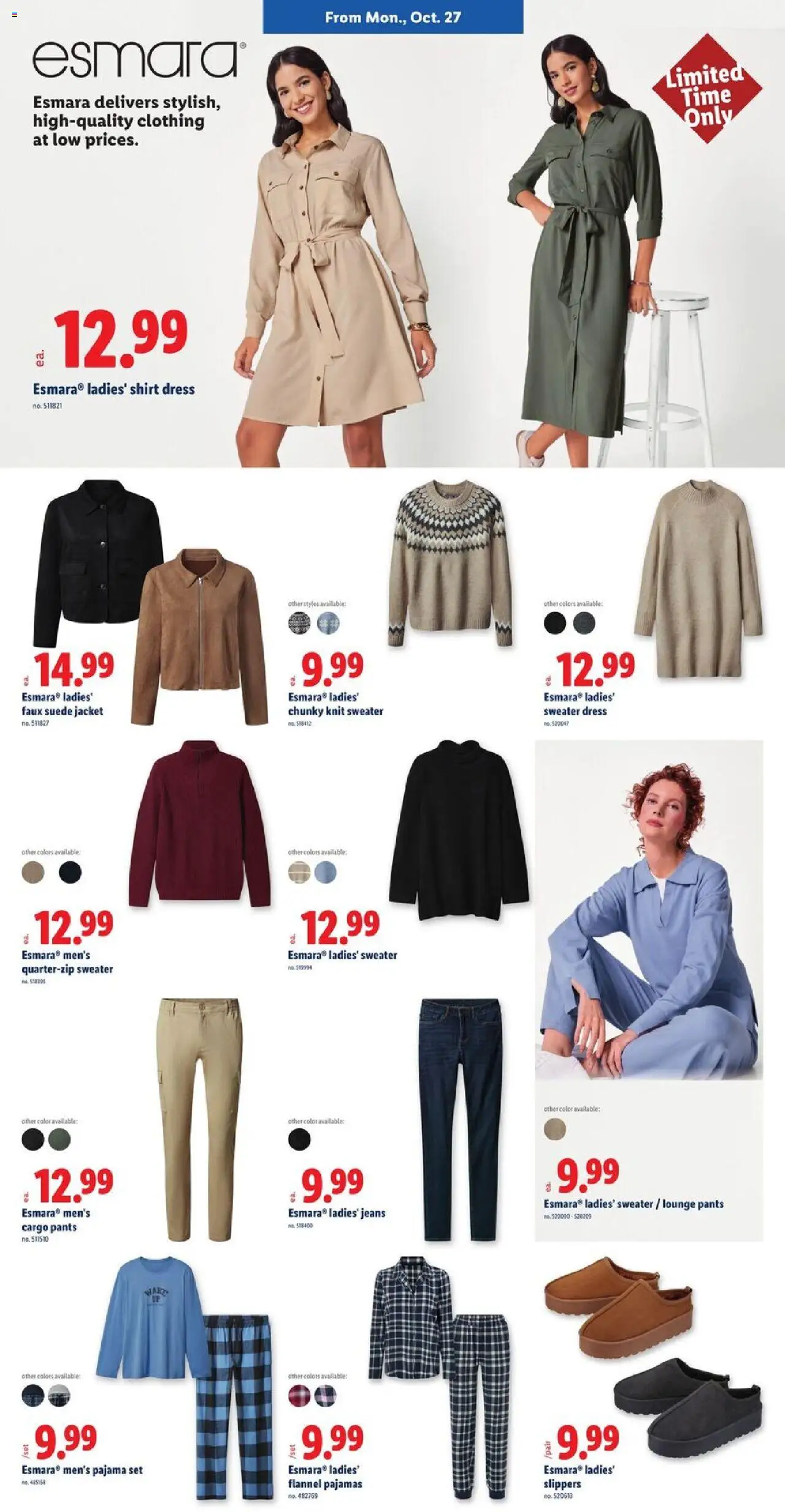 Lidl Weekly Ad - NJ - valid from 22.10.2025 | Page: 7 | Products: Shirt, Pants, Dress, Jeans