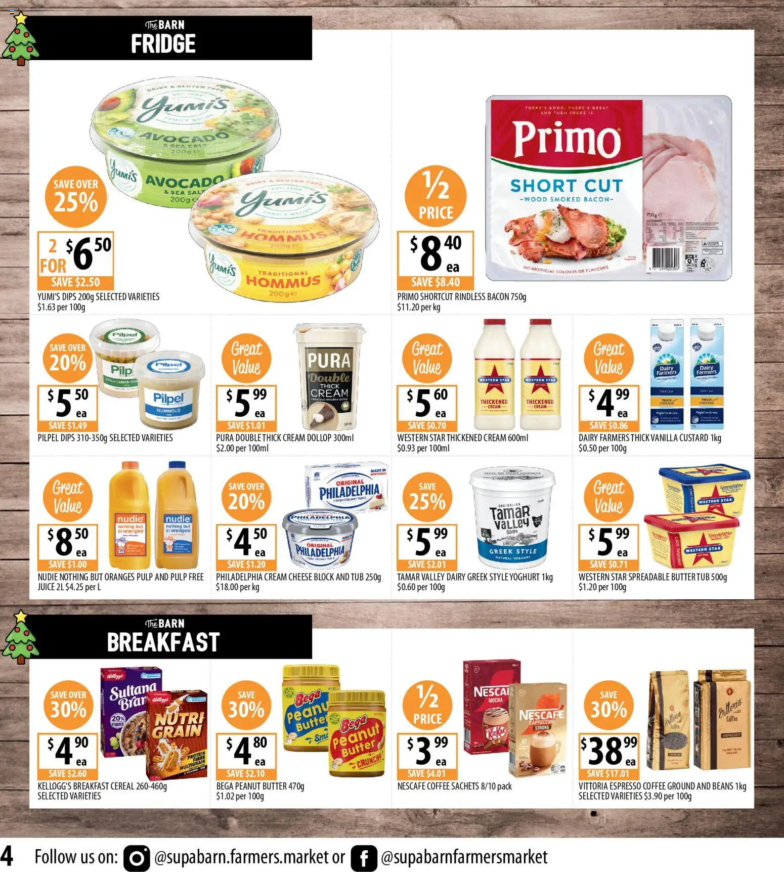 Supabarn catalogue - valid from 17.12.2025 | Page: 4 | Products: Yoghurt, Coffee, Cereal, Wood