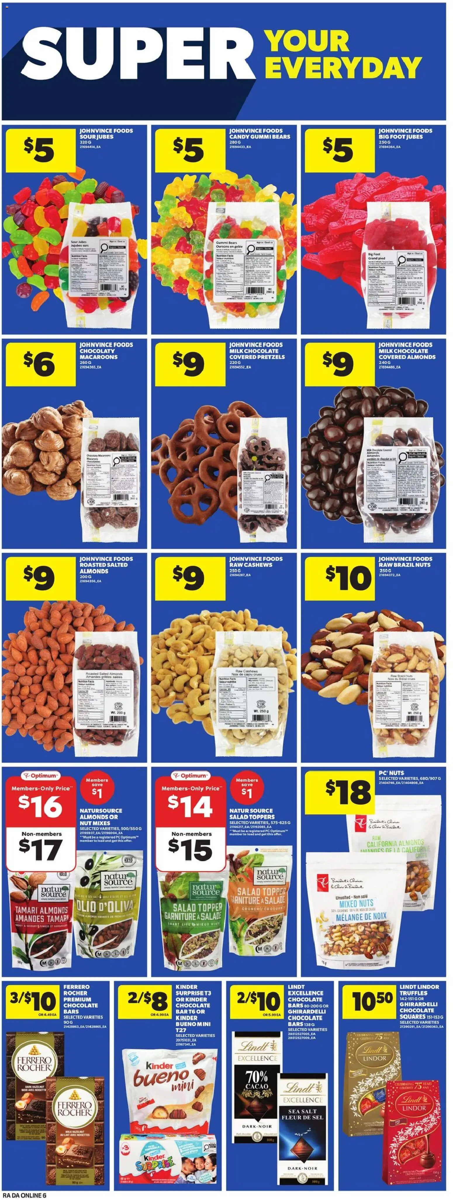 Atlantic Superstore flyer valid from 23.04.2026 | Page: 15 | Products: Nuts, Salad, Milk, Chocolate