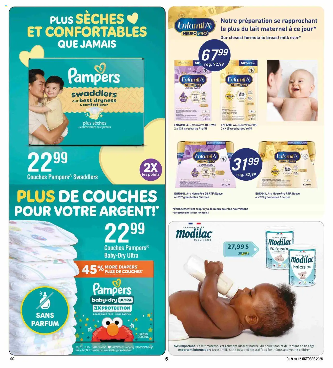 Jean Coutu flyer valid from 09.10.2025 | Page: 5 | Products: Fragrance, Milk