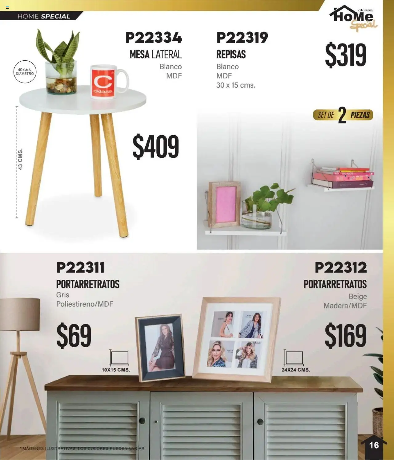 Nuevas ofertas de Cklass válidas en toda la República Mexicana desde el 01.10.2025. ¡Encuentra las mejores ofertas en Cklass - Catálogo Especial Home! | Página: 17 | Productos: Mesa