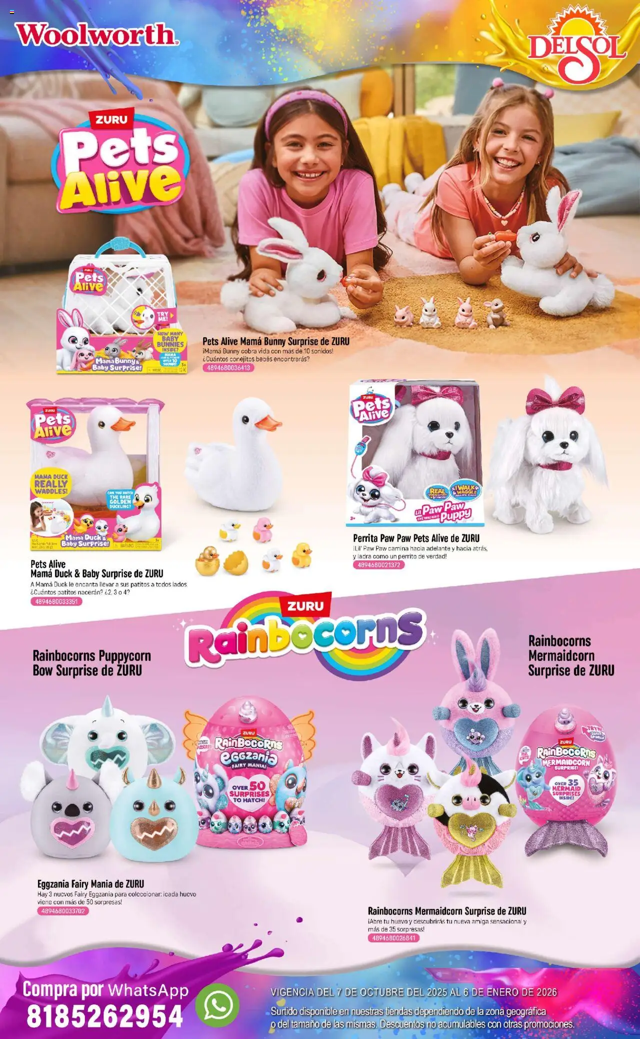 Nuevas ofertas de Del Sol y Woolworth válidas en toda la República Mexicana desde el 07.10.2025. ¡Encuentra las mejores ofertas en Del Sol y Woolworth - Catálogo Castillo Del Juguete! | Página: 82 | Productos: Huevo
