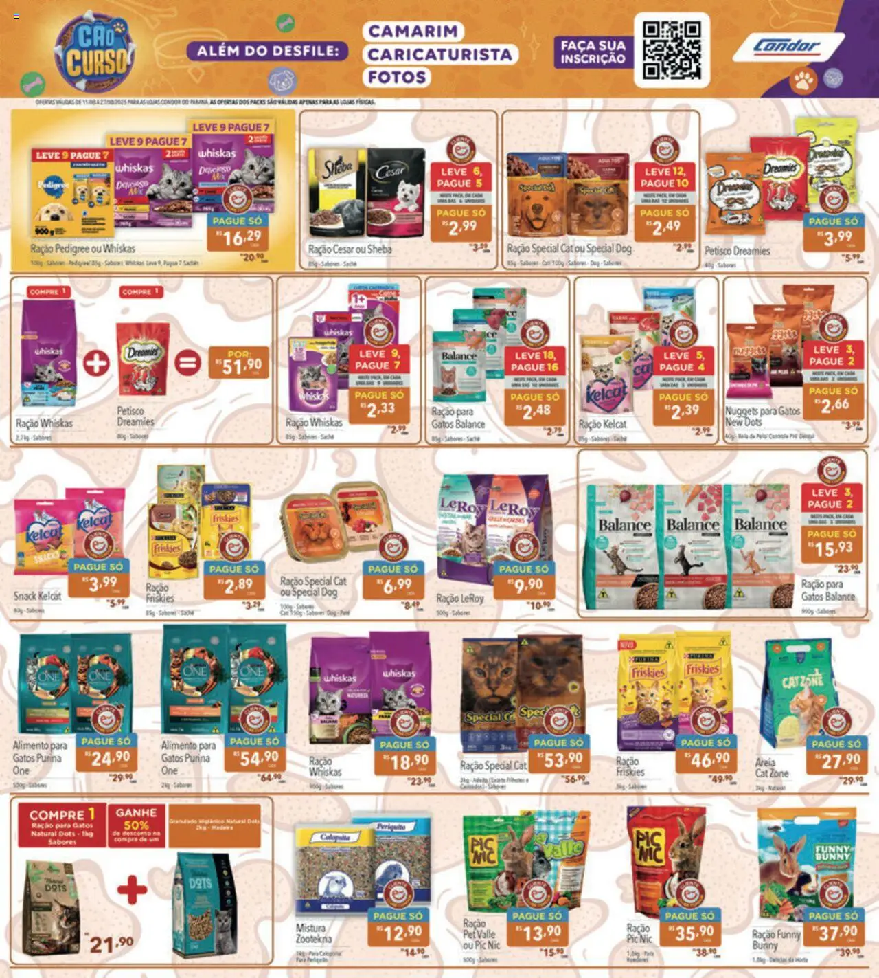 Supermercados Condor Folheto - válido de 11.08.2025 | Página: 31 | Produtos: Areia, Faca, Granulado