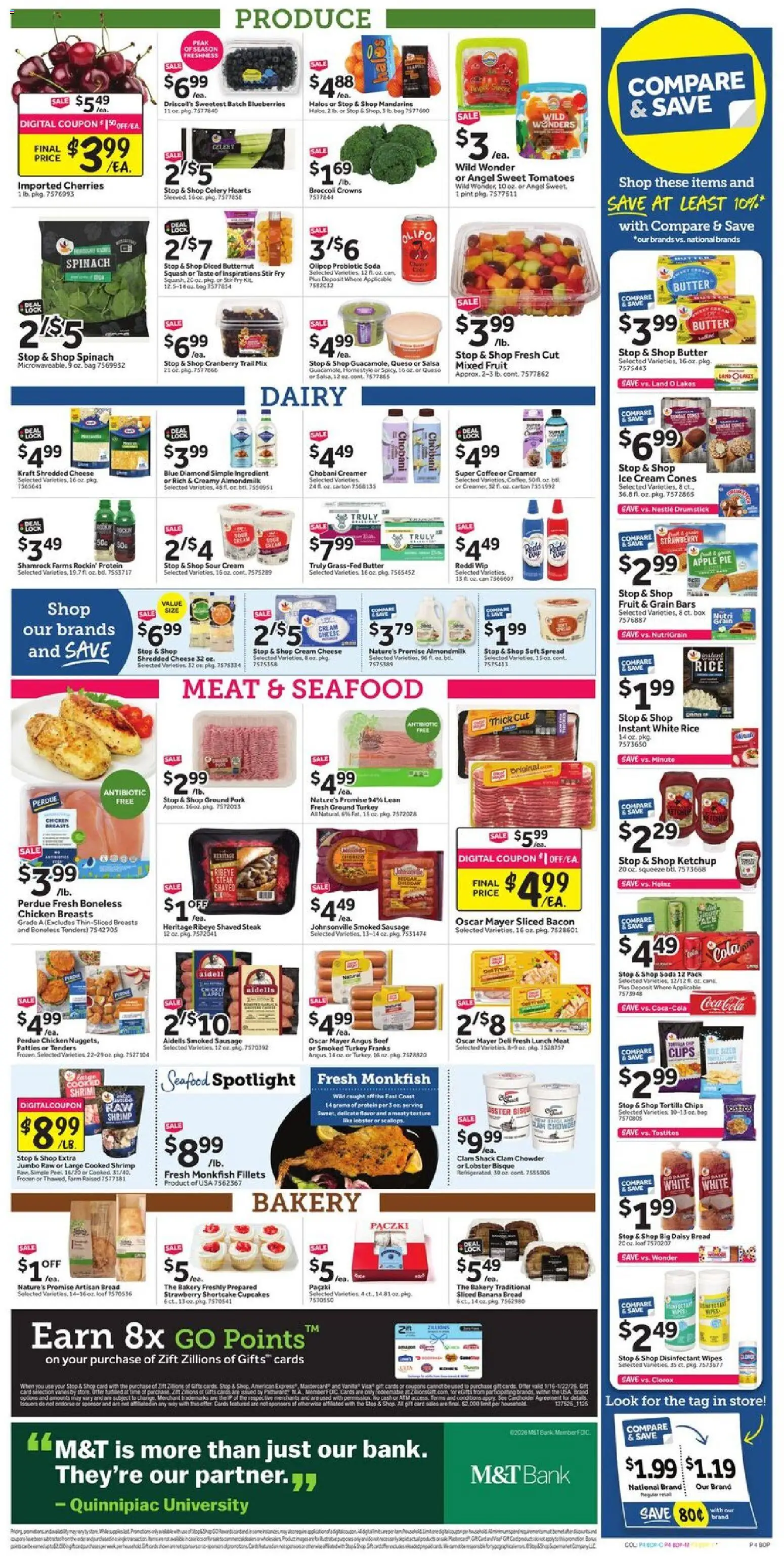Stop & Shop Weekly Circular - NY - valid from 16.01.2026 | Page: 8 | Products: Broccoli, Cherries, Ketchup, Bag