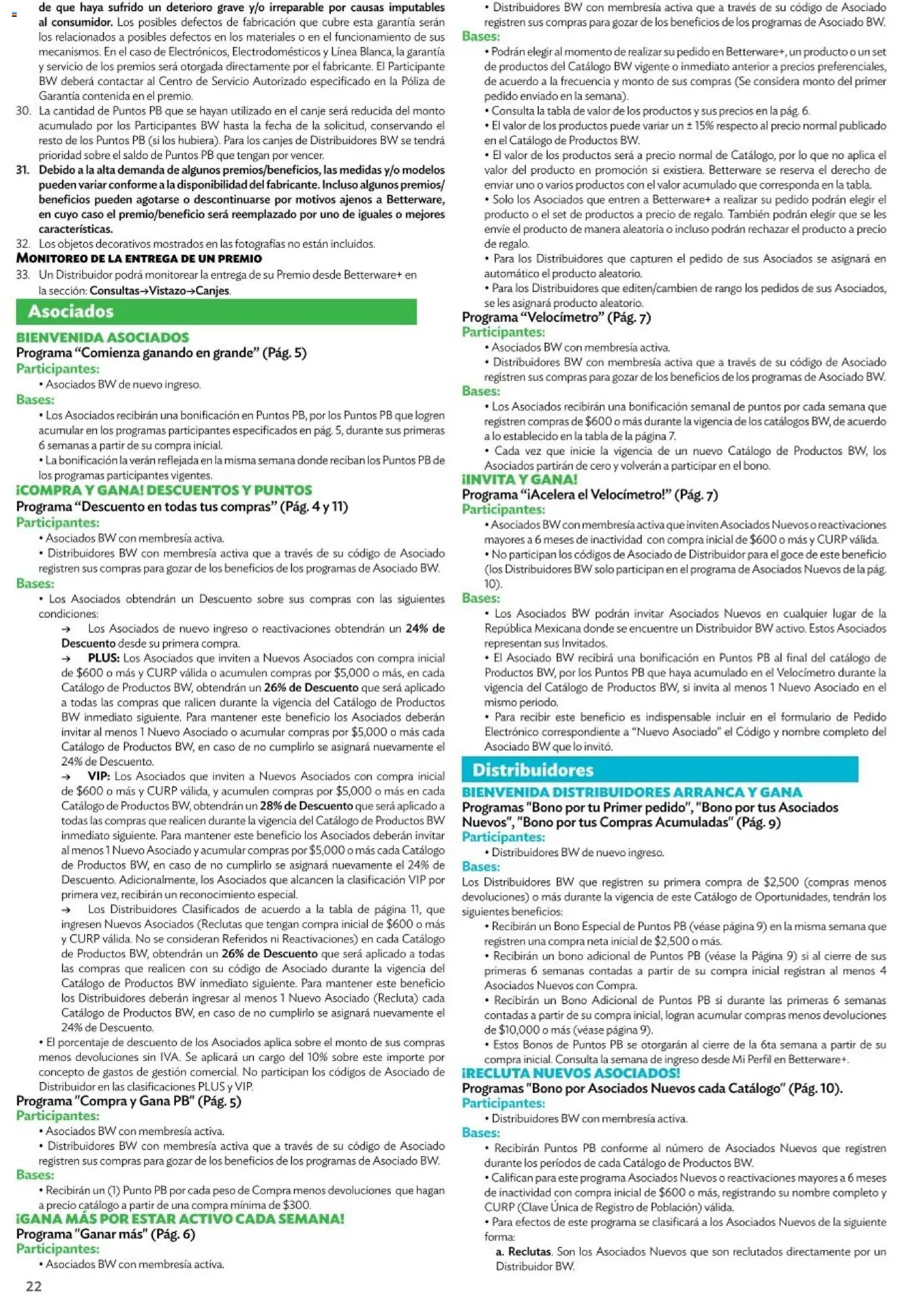 Nuevas ofertas de Betterware válidas en toda la República Mexicana desde el 01.01.2026. ¡Encuentra las mejores ofertas en Betterware catálogo Oportunidades! | Página: 22 | Productos: Perfil, Sobre