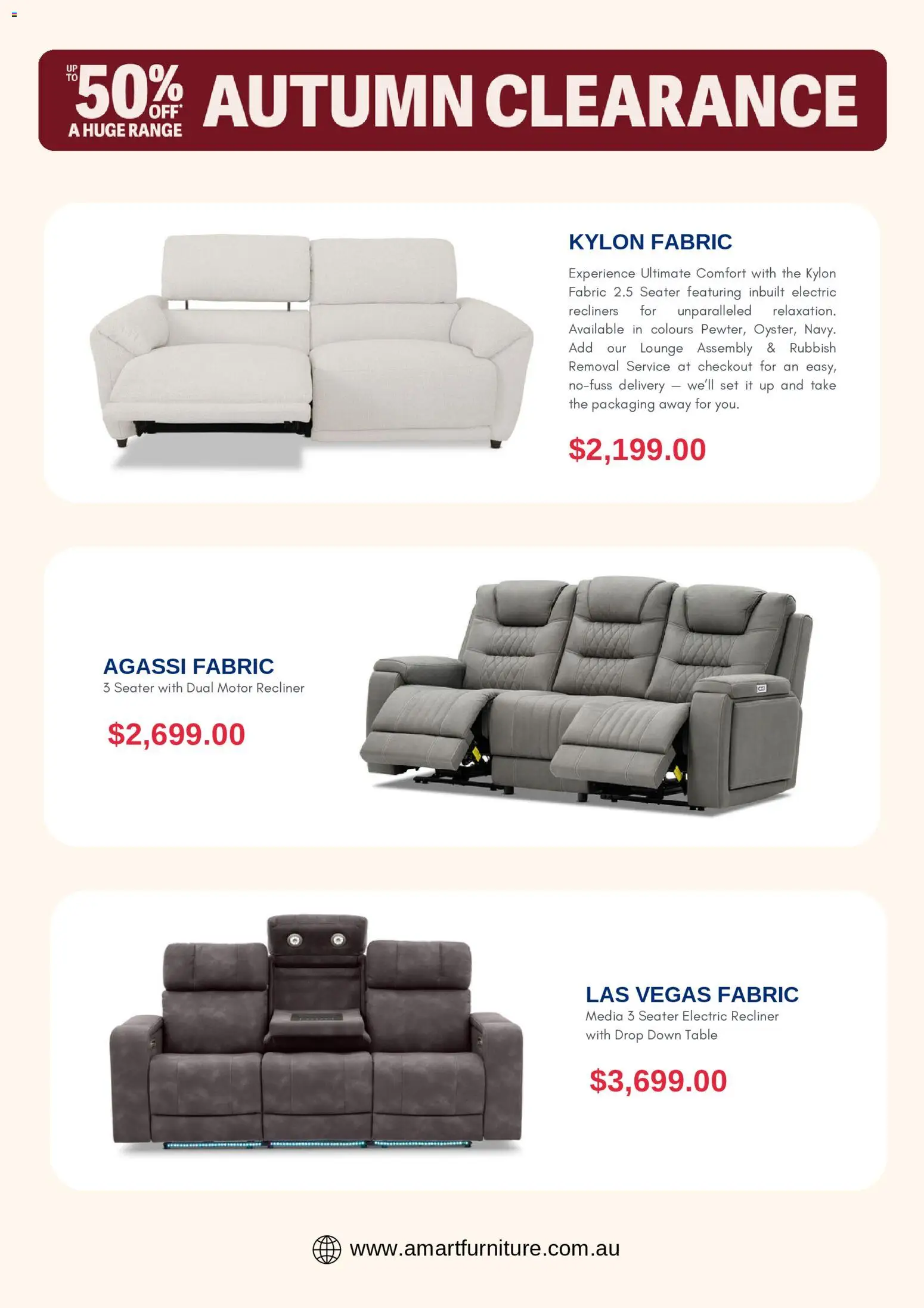Amart Furniture catalogue - valid from 24.04.2026 | Page: 4 | Products: Table, Recliner