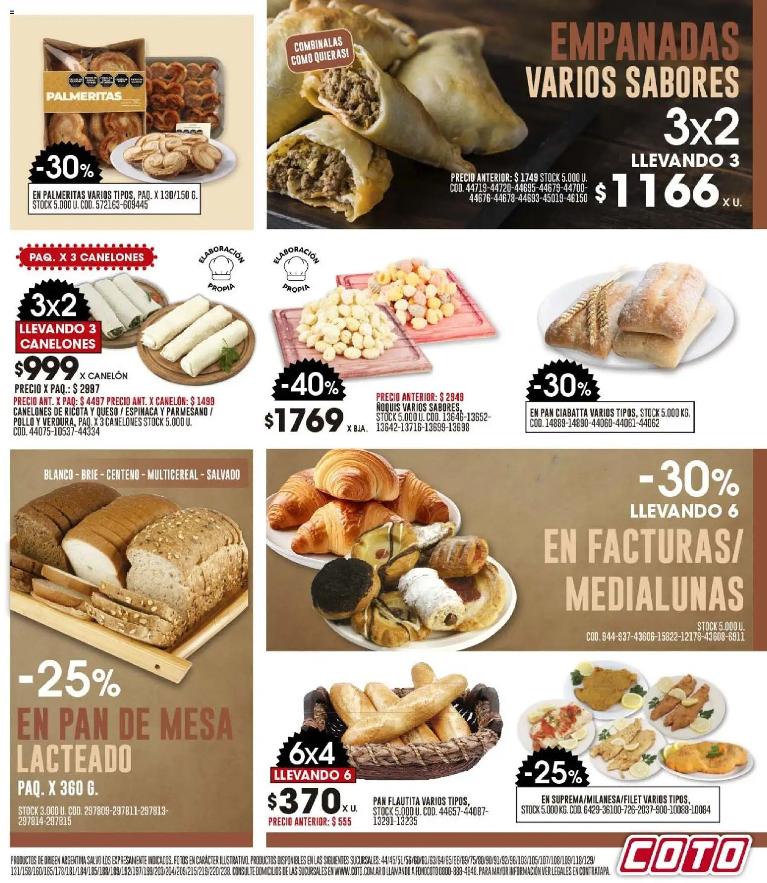 Coto - Ofertas │ válido desde el 27.10.2025 | Página: 5 | Productos: Mesa, Queso, Pan, Espinaca