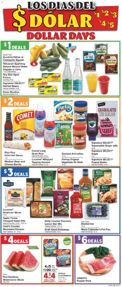 United Supermarkets Ad - valid from 22.07.2025 | Page: 3 | Products: Butter, Sugar, Lemon, Lime