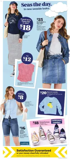 Preview of Denim jacket or short skirt, Jacket: S-XL, Skirt: 4-16, Denim jacket also available in Plus size 1X-3X, $29 from shop Giant Tiger valid from 08.04.2026 | Page: 12