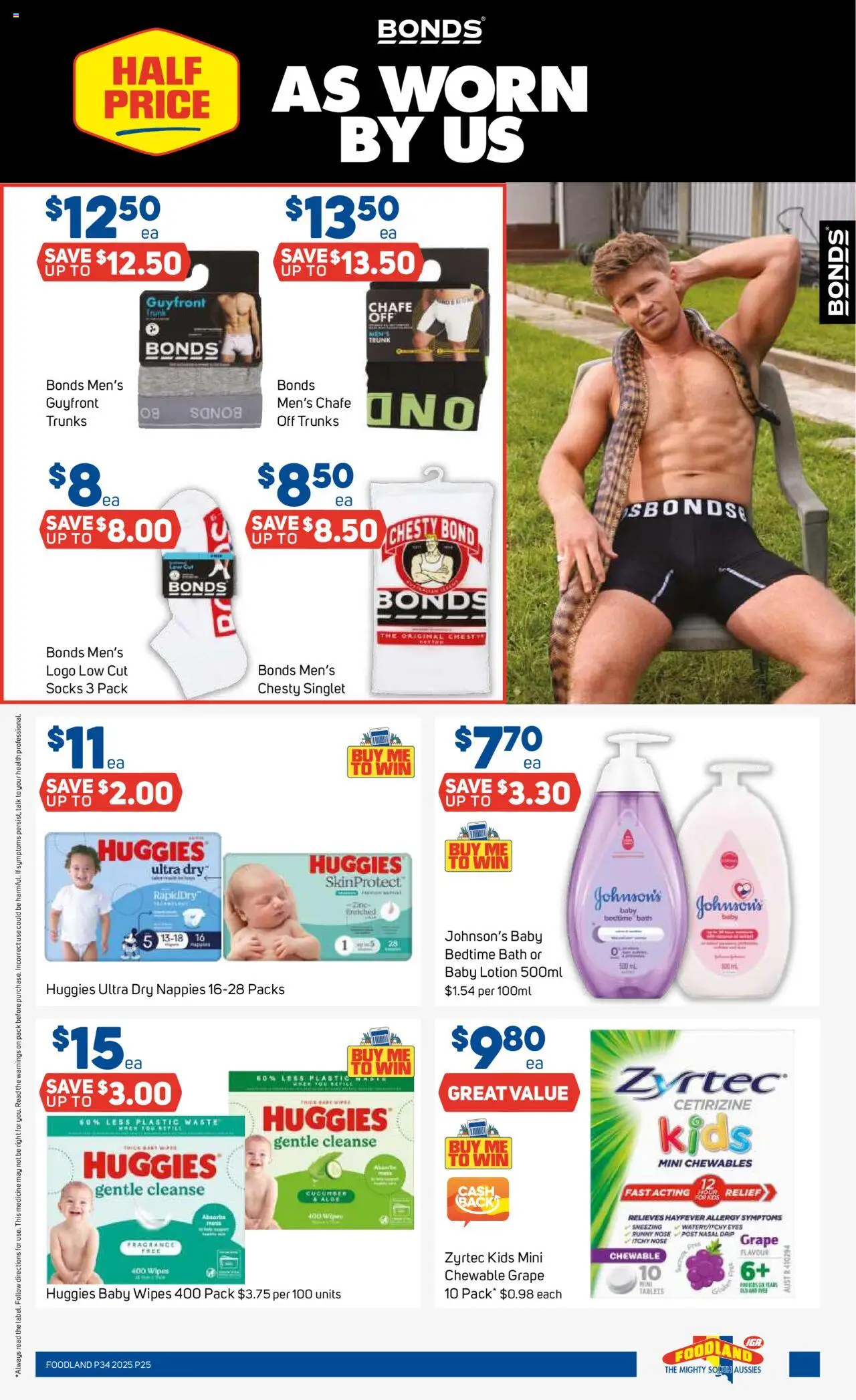 Foodland catalogue - valid from 20.08.2025 | Page: 25 | Products: Fragrance, Nappies, Trunks, Allergy