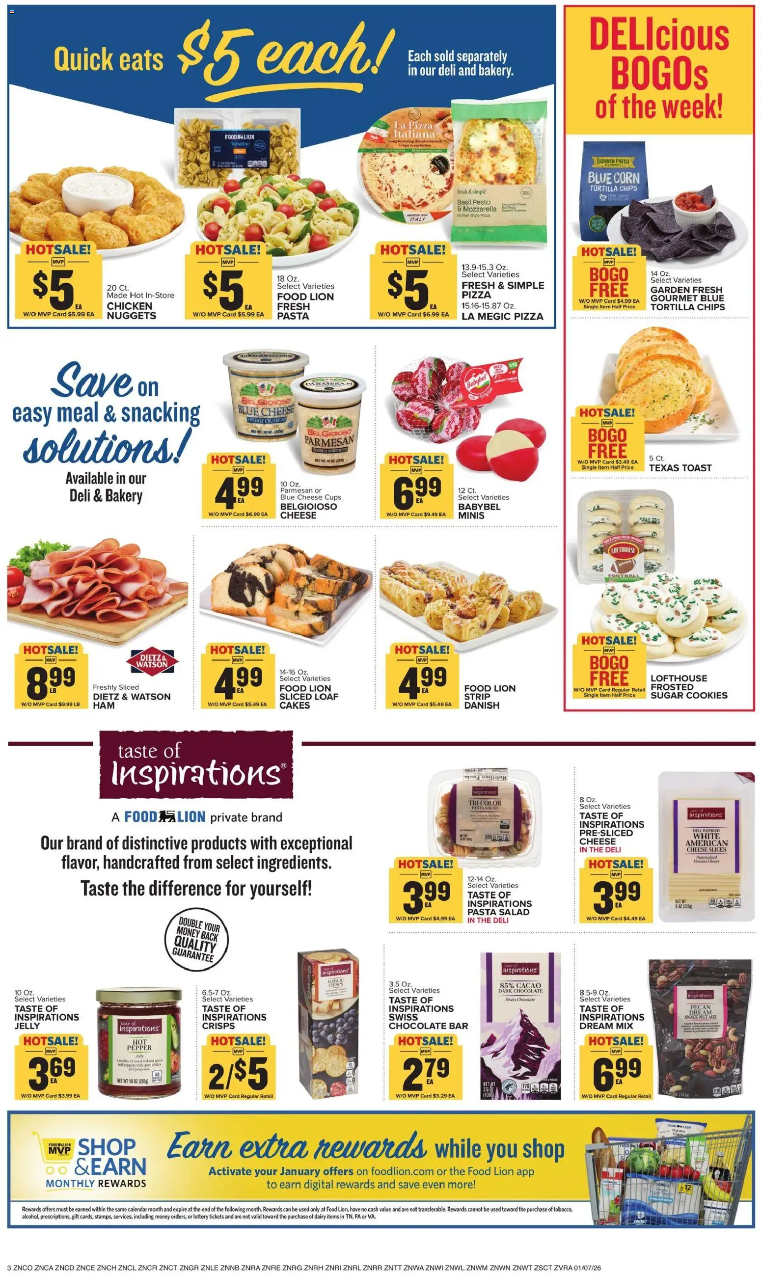 Food Lion Weekly Ad - valid from 07.01.2026 | Page: 5 | Products: Bakery, Peppers, Cookies, Sugar