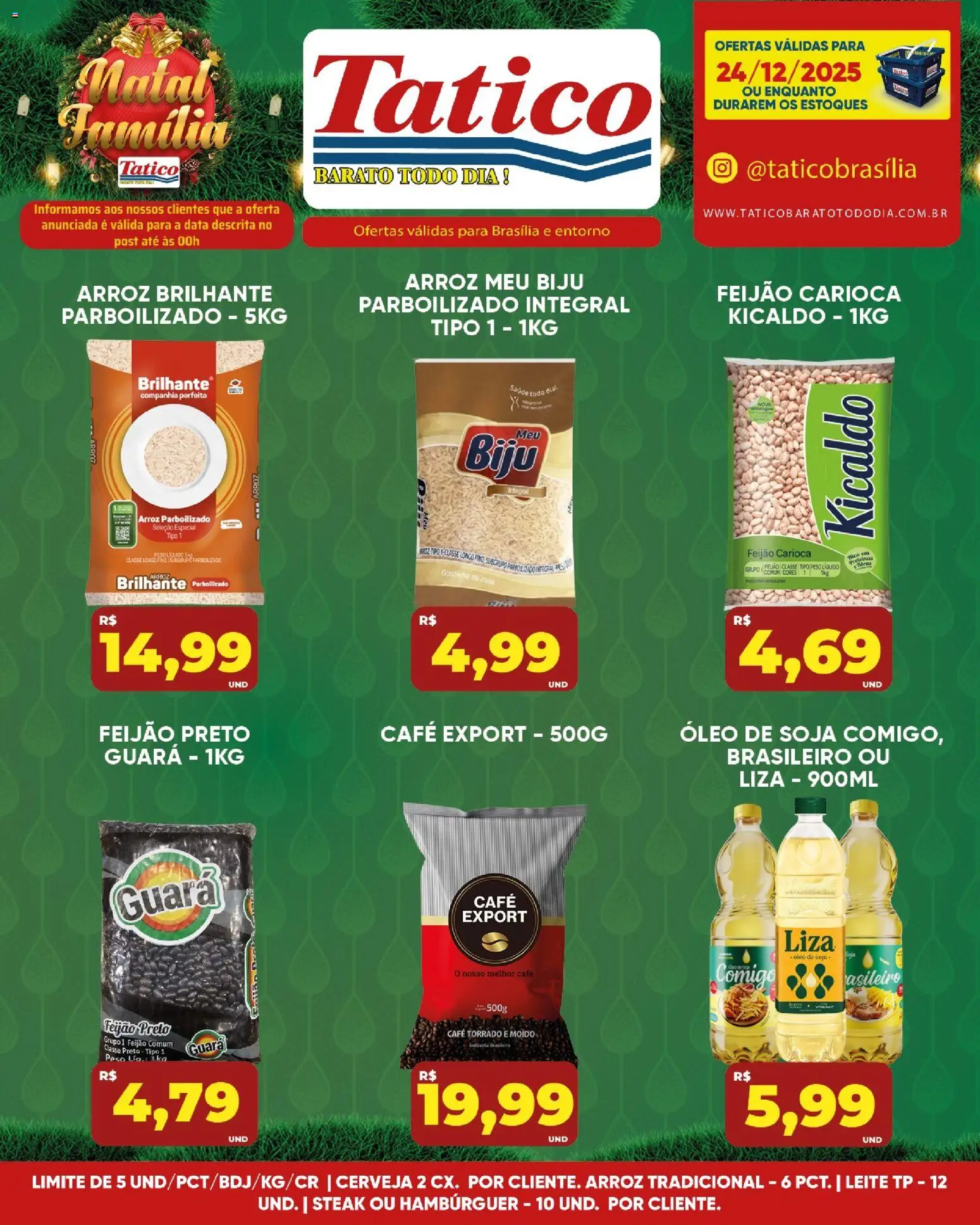 Tatico Folheto - válido de 24.12.2025 | Página: 38 | Produtos: Óleo, Café, Cerveja, Arroz