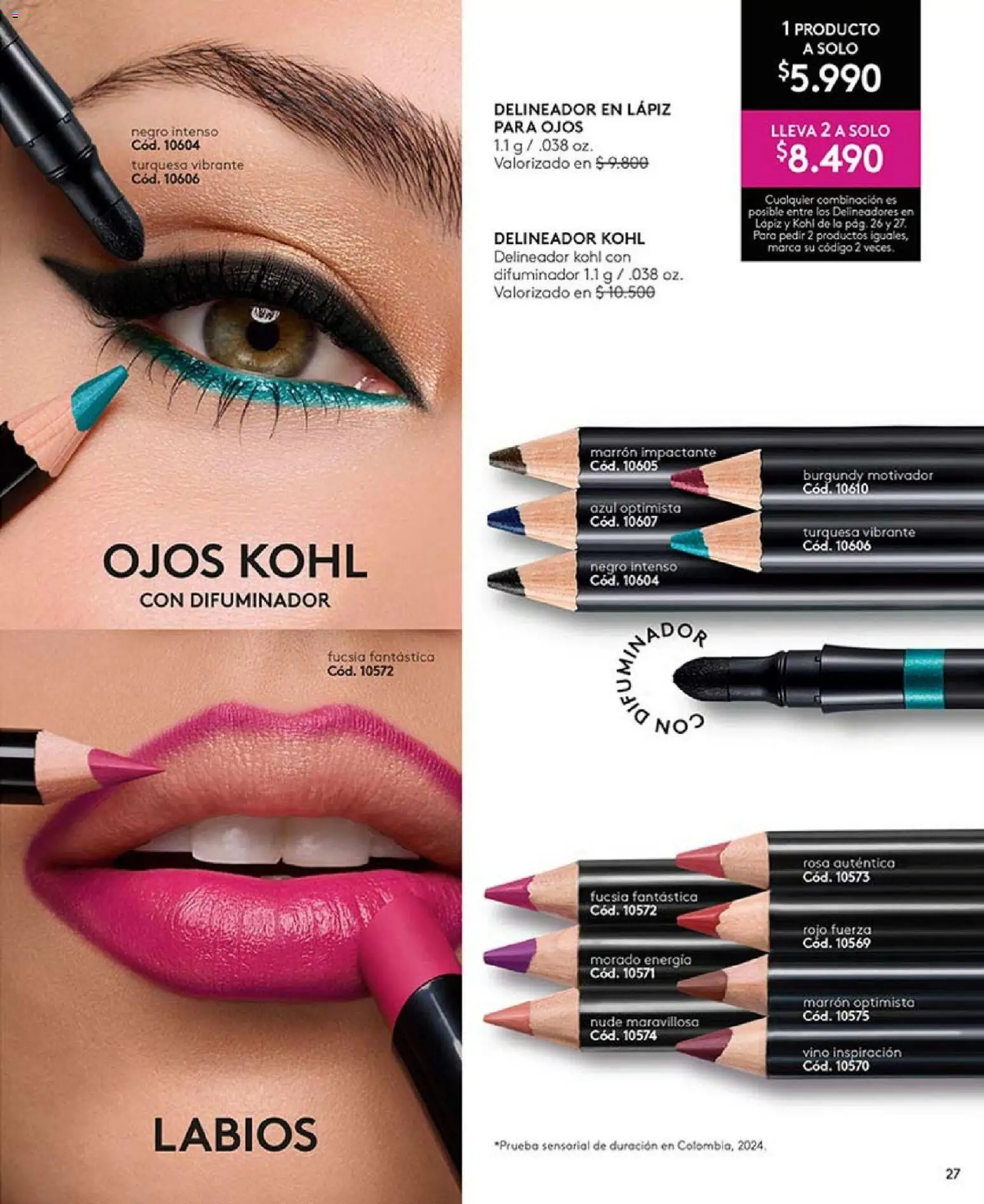 Catálogo Ésika Campaña 4 │ válido desde el 15.02.2026 | Página: 27 | Productos: Delineador, Vino