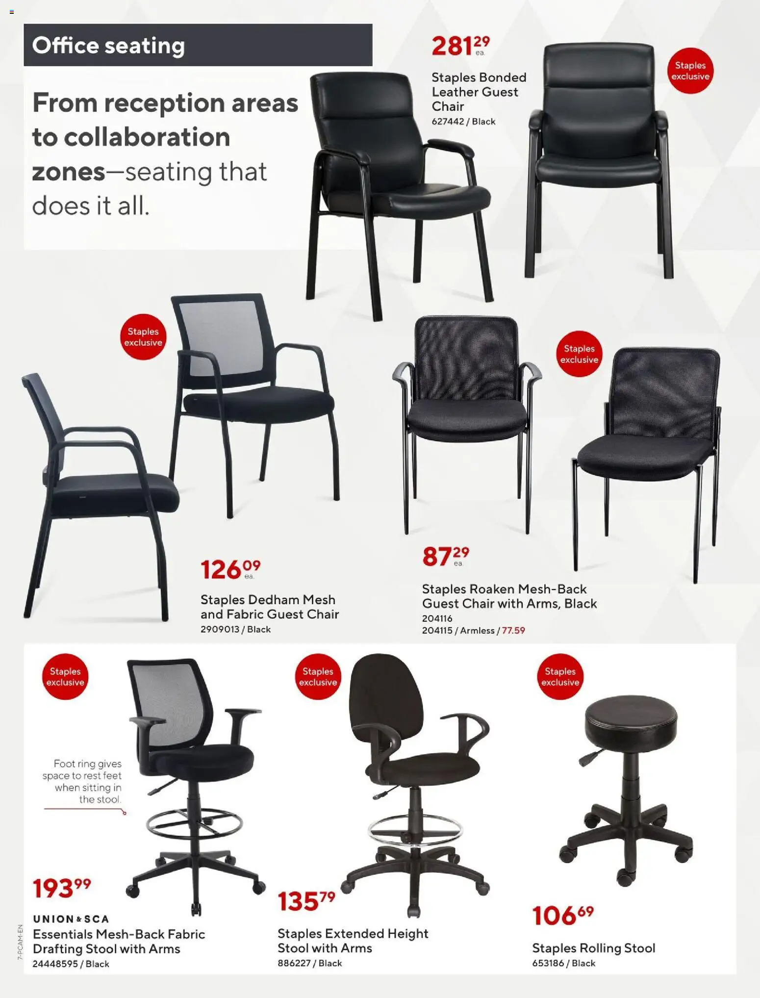 Staples flyer valid from 28.10.2025 | Page: 7 | Products: Chair