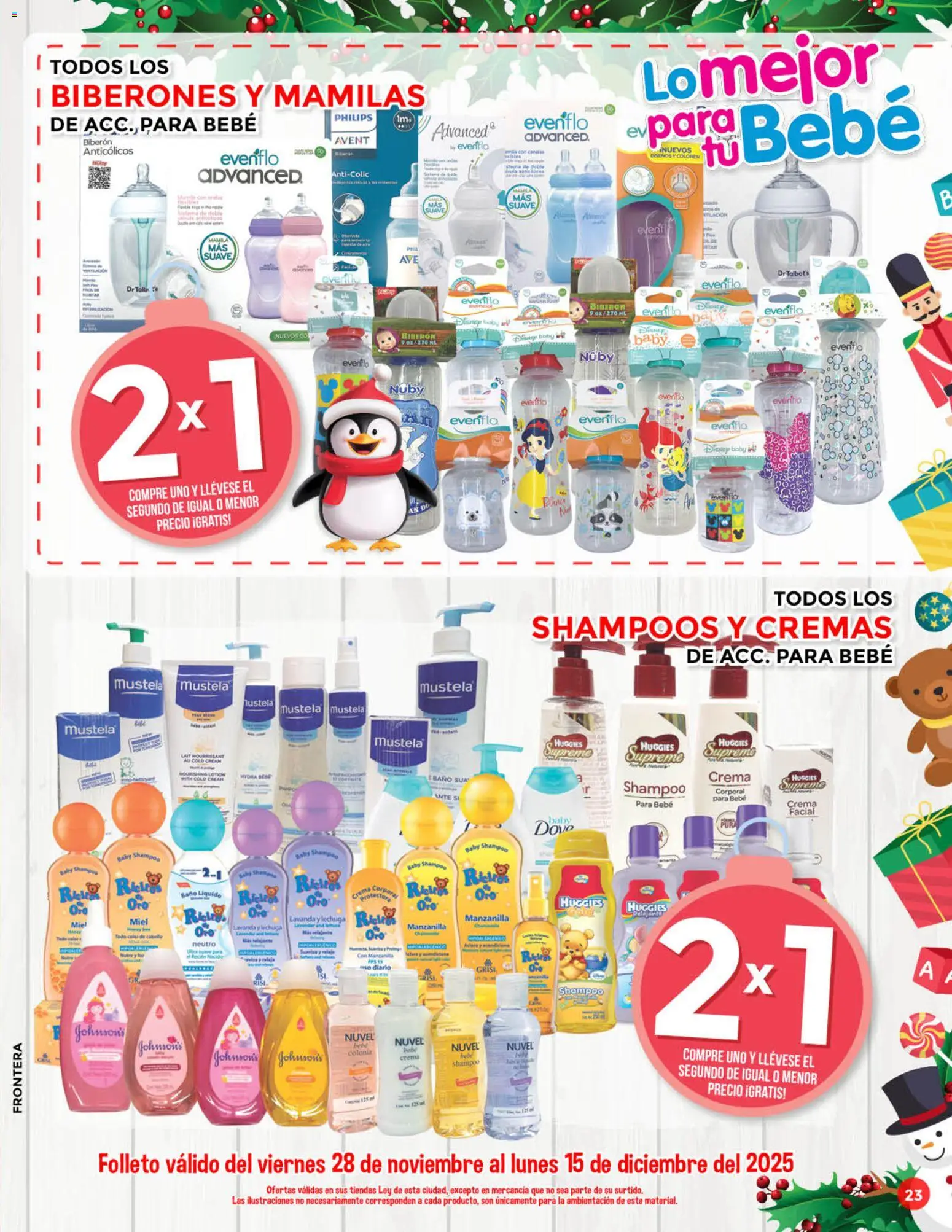 Nuevas ofertas de Casa Ley válidas en toda la República Mexicana desde el 28.11.2025. ¡Encuentra las mejores ofertas en Casa Ley folleto Cuenta con ternura! | Página: 24 | Productos: Crema, Biberón, Baño, Crema corporal