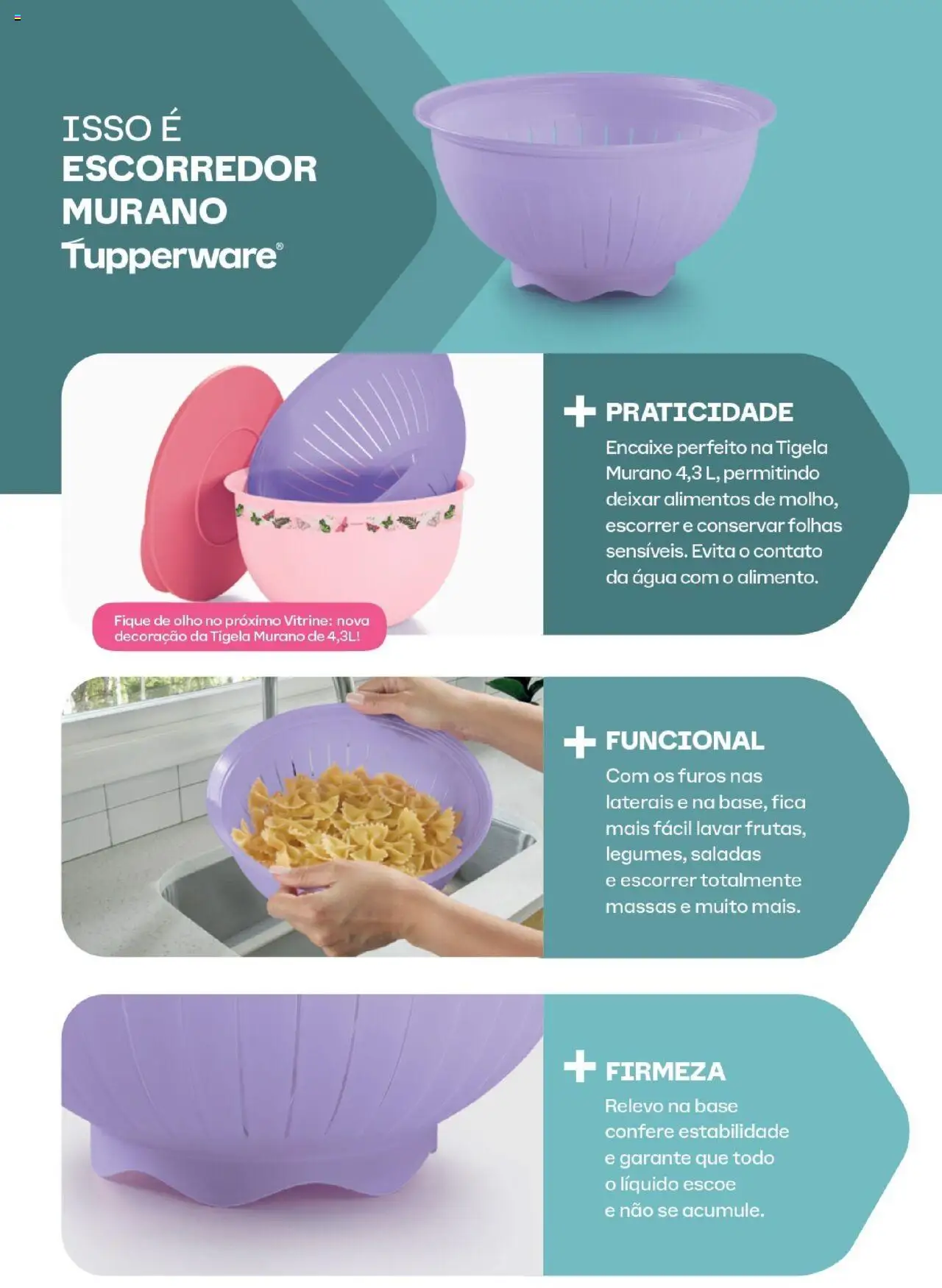 Tupperware Folheto - válido de 01.09.2025 | Página: 20 | Produtos: Escorredor, Base, Tigela