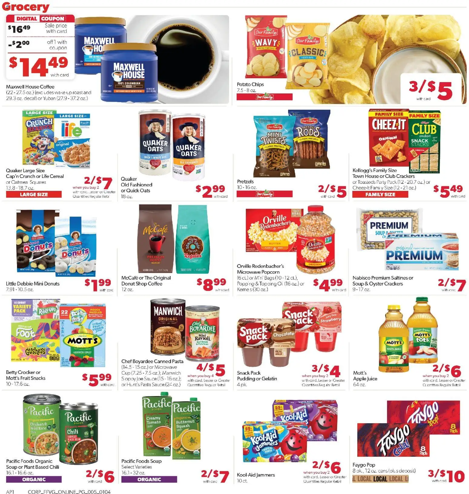 Family Fare Weekly Ad - MI - valid from 04.01.2026 | Page: 9 | Products: Berries, Microwave, Rice, Chips