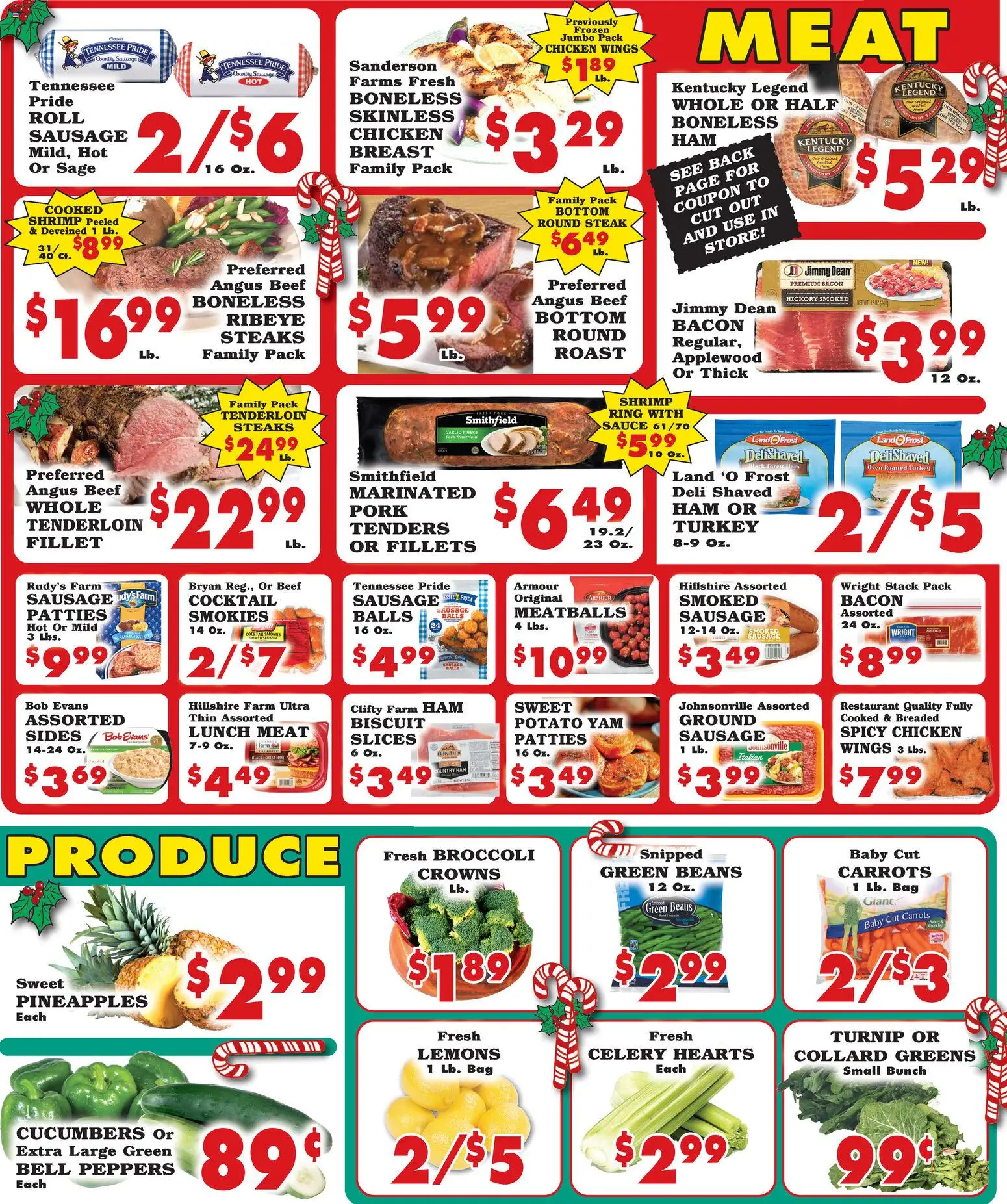 Foodland Weekly Ad - Supermarkets - valid from 17.12.2025 | Page: 2 | Products: Ham, Pork, Cucumbers, Sausage
