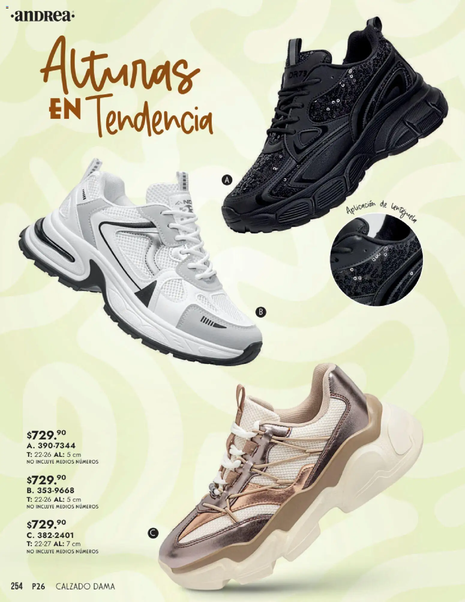 Nuevas ofertas de Andrea válidas en toda la República Mexicana desde el 25.01.2026. ¡Encuentra las mejores ofertas en Andrea catálogo Calzado Dama! | Página: 254