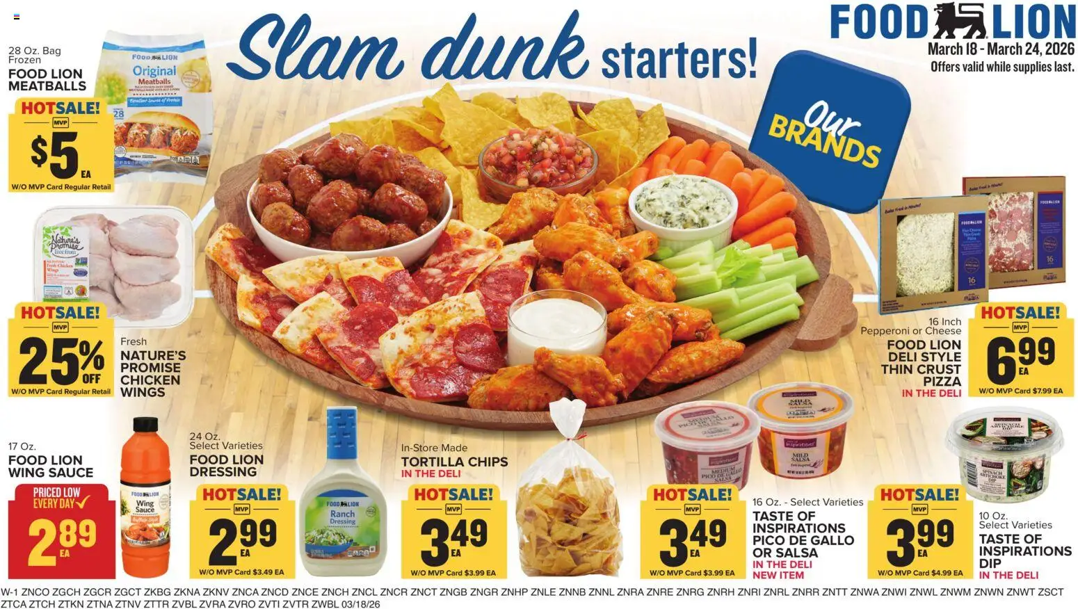 Food Lion Weekly Ad - valid from 18.03.2026 | Page: 14 | Products: Pizza, Chips, Sauce, Bag