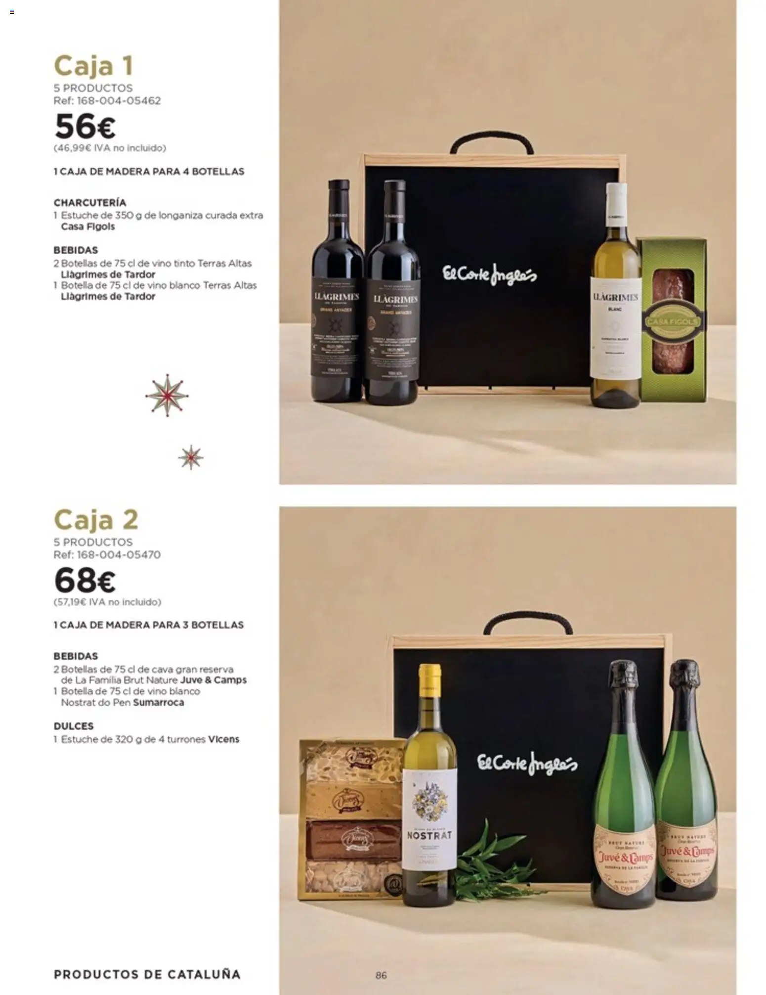 Nuevas ofertas de El Corte Inglés válidas en toda la República Mexicana desde el 03.10.2025. ¡Encuentra las mejores ofertas en El Corte Inglés catálogo Especial Cataluña! | Página: 86 | Productos: Estuche, Dulces, Botella, Vino