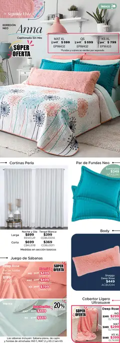 Nuevas ofertas de Colchas Concord válidas en toda la República Mexicana desde el 01.05.2025. ¡Encuentra las mejores ofertas en Colchas Concord catálogo! | Página: 149 | Productos: Juego, Almohada, Body, Cortinas