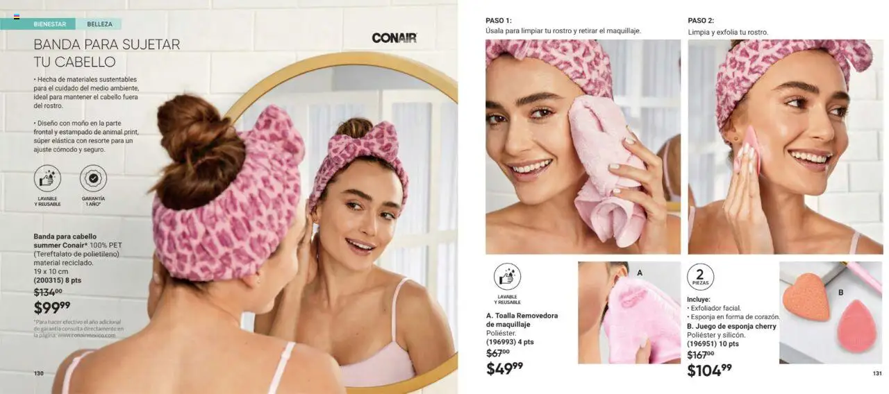 Nuevas ofertas de AVON válidas en toda la República Mexicana desde el 11.07.2025. ¡Encuentra las mejores ofertas en AVON casa & Estilo 11 2025! | Página: 66 | Productos: Esponja, Juego, Moño, Maquillaje