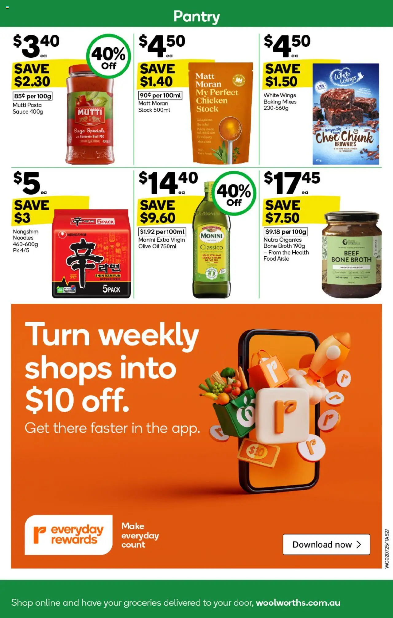 Woolworths catalogue - valid from 02.07.2025 | Page: 29 | Products: Noodles, Olive oil, Sauce, Soup