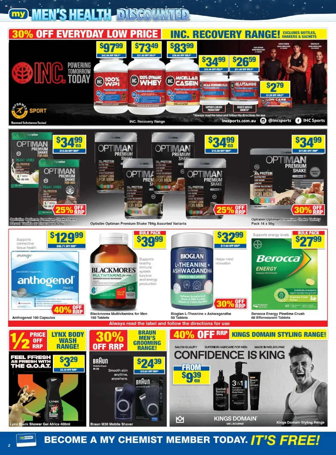 My Chemist catalogue - valid from 19.06.2025 | Page: 2 | Products: Shower, Shower gel, Weight loss, Tablets