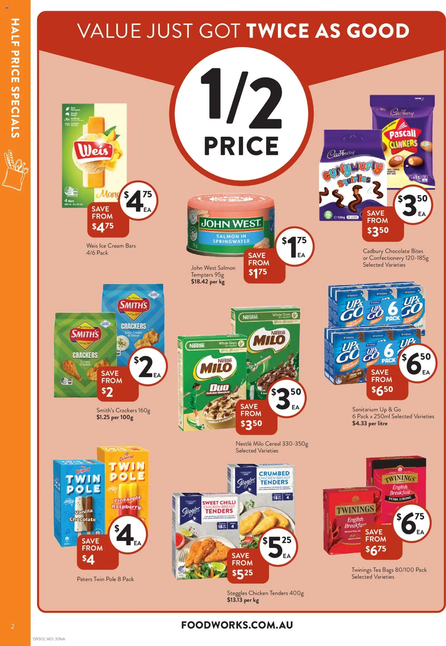 Foodworks catalogue - valid from 13.01.2026 | Page: 2 | Products: Pineapple, Cereal, Cream, Chilli