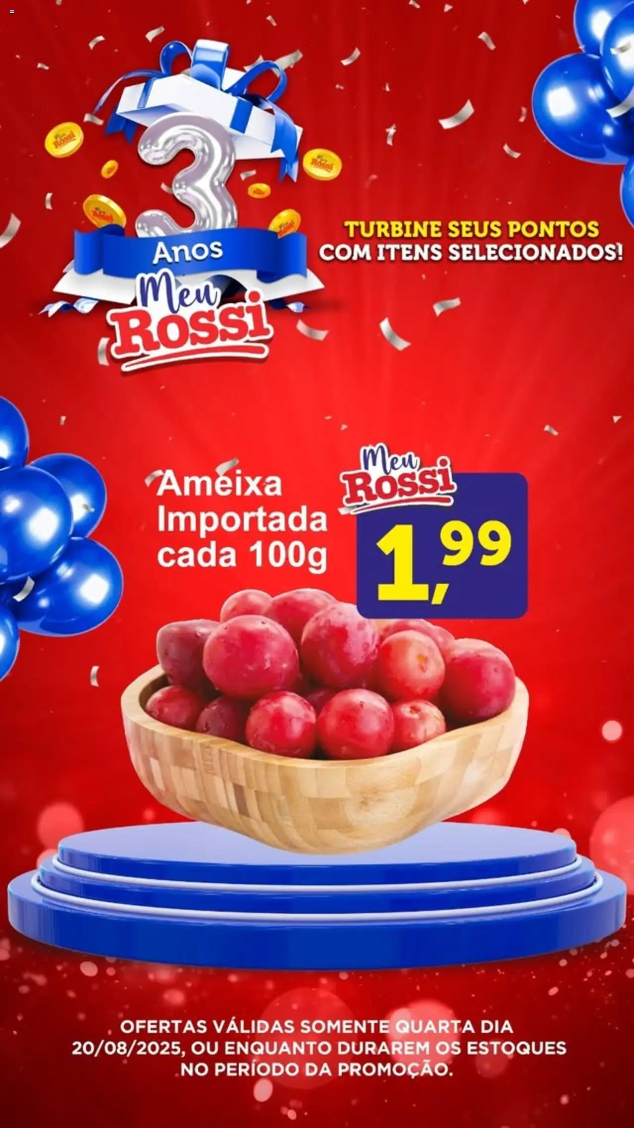 Rossi Supermercados Folheto - válido de 20.08.2025 | Página: 4 | Produtos: Ameixa
