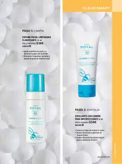 Nuevas ofertas de JAFRA válidas en toda la República Mexicana desde el 01.05.2025. ¡Encuentra las mejores ofertas en ESPUMA FACIAL LIMPIADORA CLARIFICANTE 125 ML, Espuma facial limpiadora clarificante que ayuda a purificar los poros y a disminuir la aparición de brotes. Remueve el maquillaje, suciedad y exceso de grasa sin resecar la piel.! | Página: 19 | Productos: Espuma