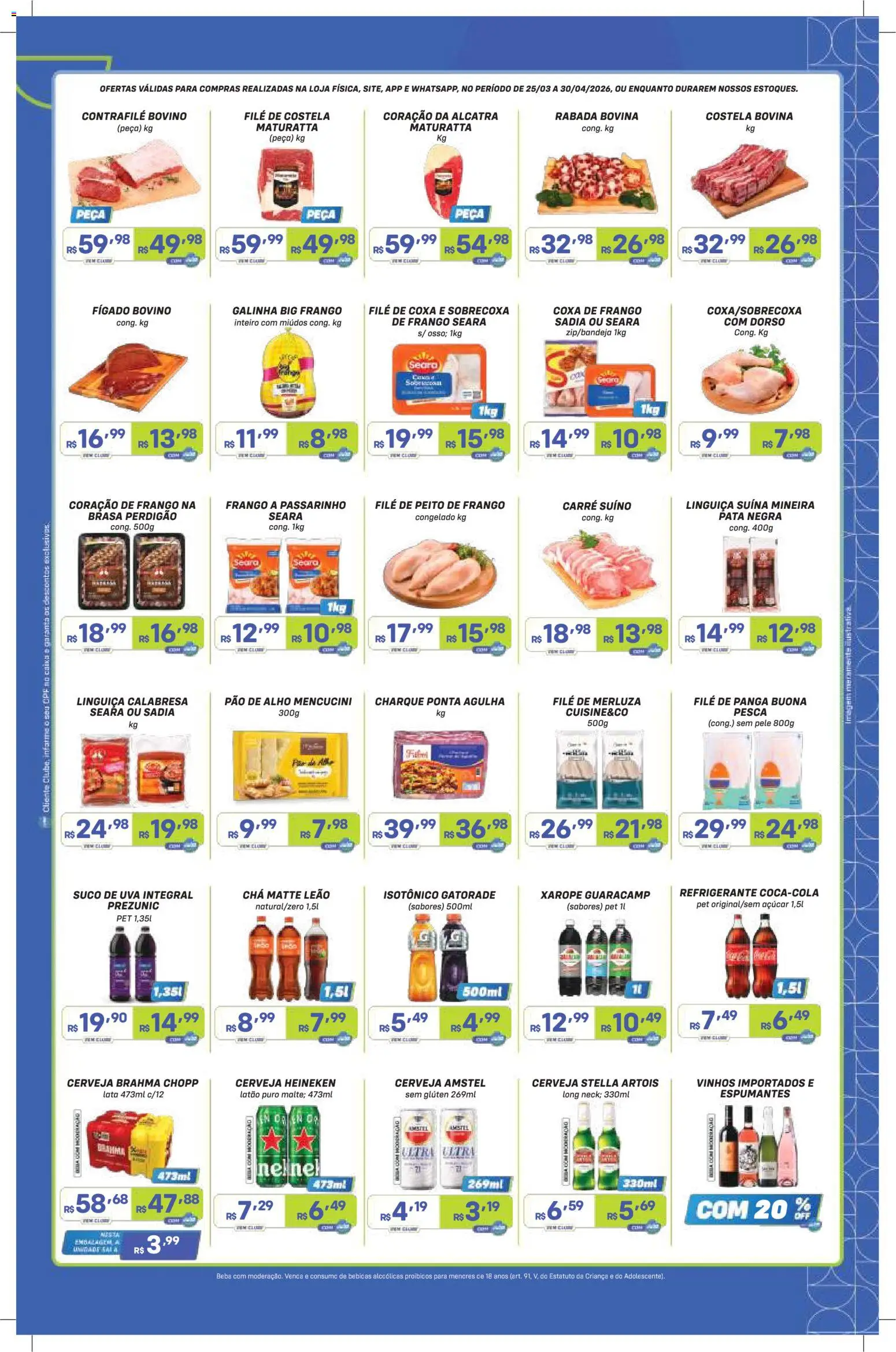 Prezunic Folheto - válido de 25.03.2026 | Página: 2 | Produtos: Alho, Pao de alho, Chá, Peito de frango