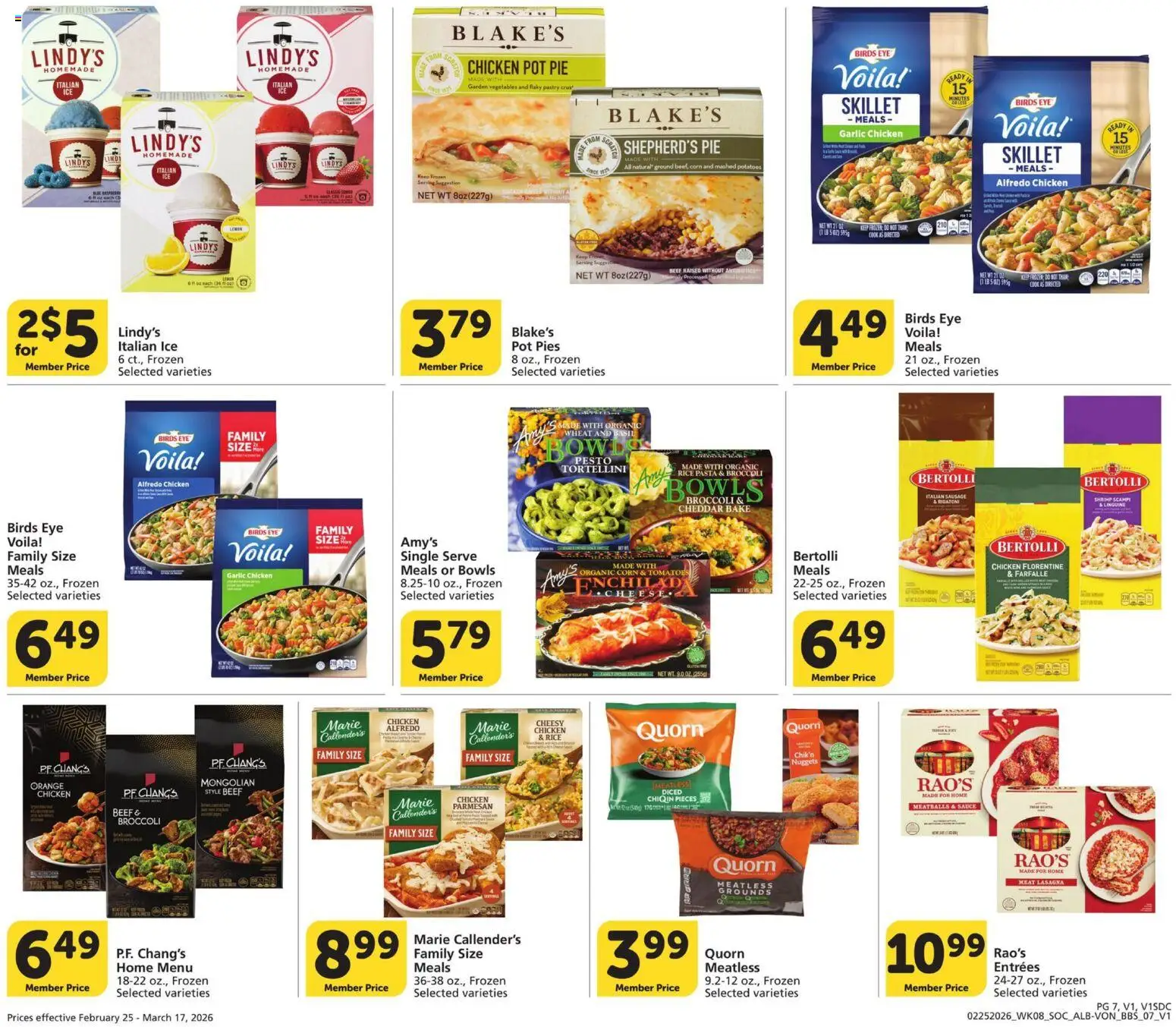 Vons Big Book of Savings - valid from 25.02.2026 | Page: 7 | Products: Broccoli, Skillet, Sausage, Garlic
