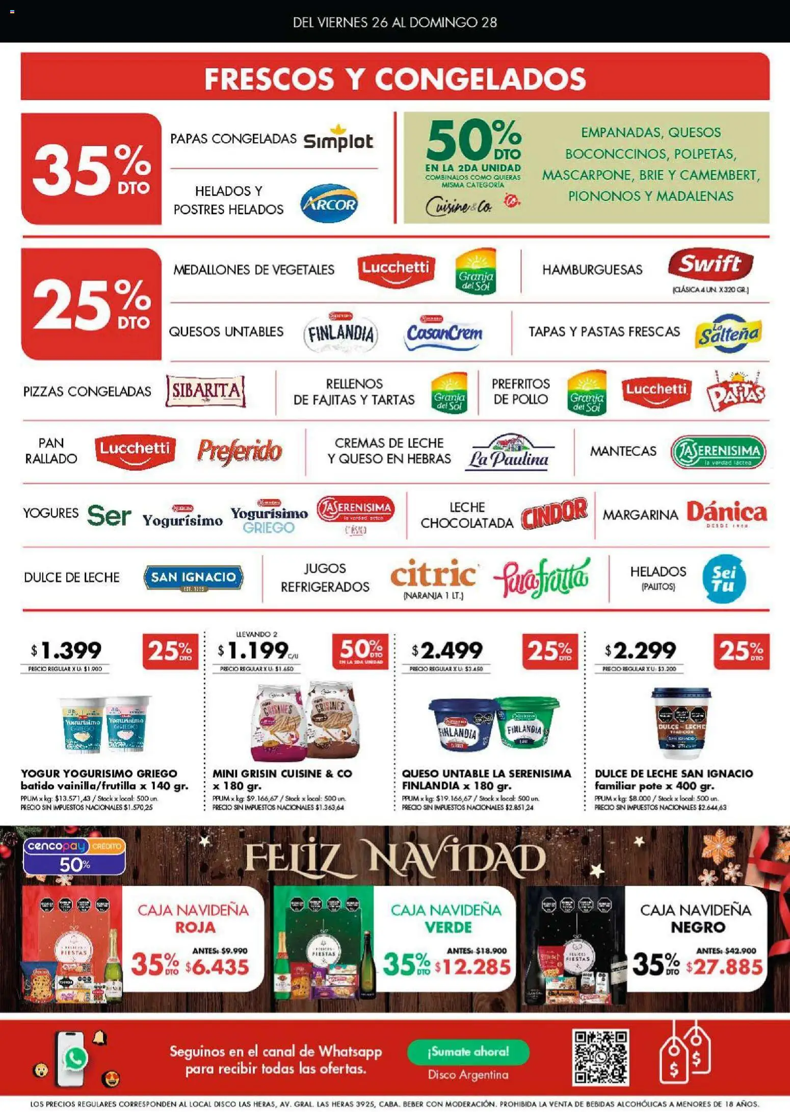 Disco - Ofertas │ válido desde el 26.12.2025 | Página: 3 | Productos: Leche, Queso, Yogur, Chocolatada