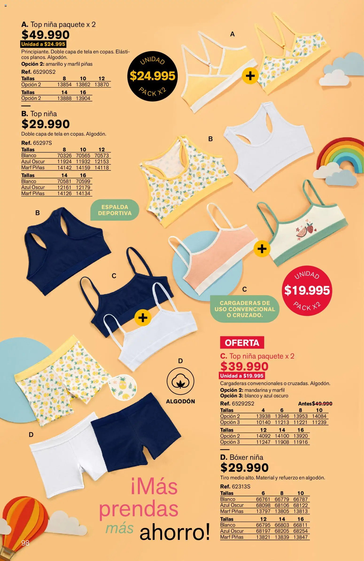 Leonisa revista - valida desde el 03.04.2026 | Página: 98 | Productos: Algodón, Top