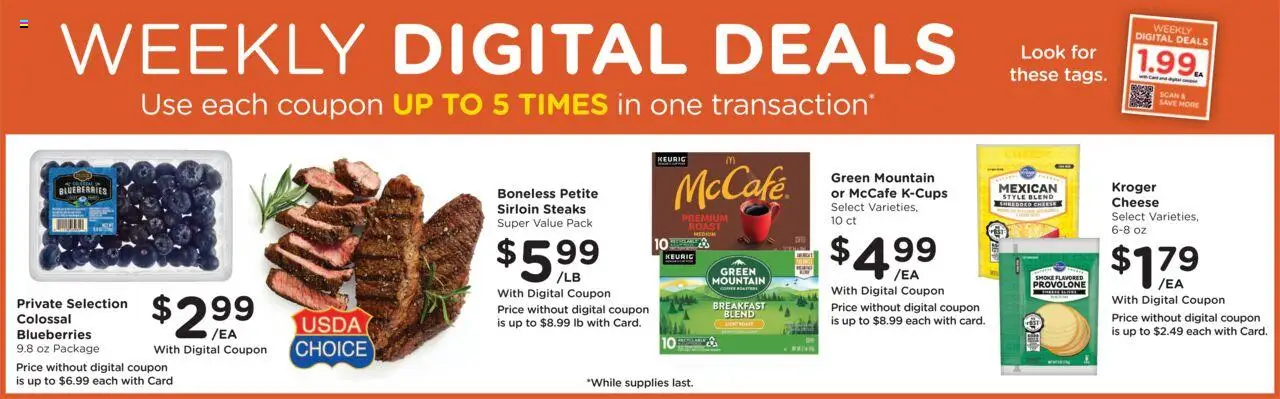 Fry's Food Weekly Ad - valid from 22.10.2025 | Page: 2 | Products: Cheese, Blueberries