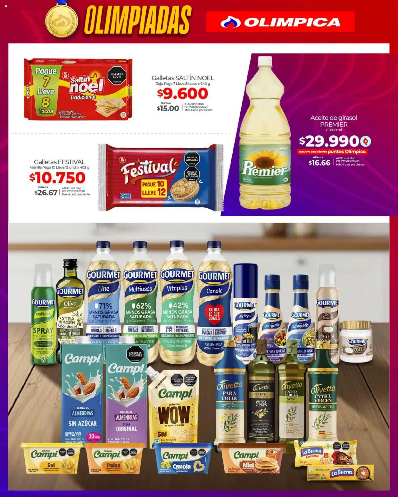 Olímpica revista - valida desde el 13.02.2026 | Página: 8 | Productos: Té, Galletas, Coco, Oliva