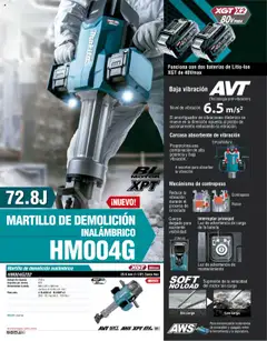 Vista previa de Makita - Catálogo, nuevo folleto de la tienda, válido en México a partir del 04.09.2025 | Página: 30 | Productos: Batería, Martillo, Llave