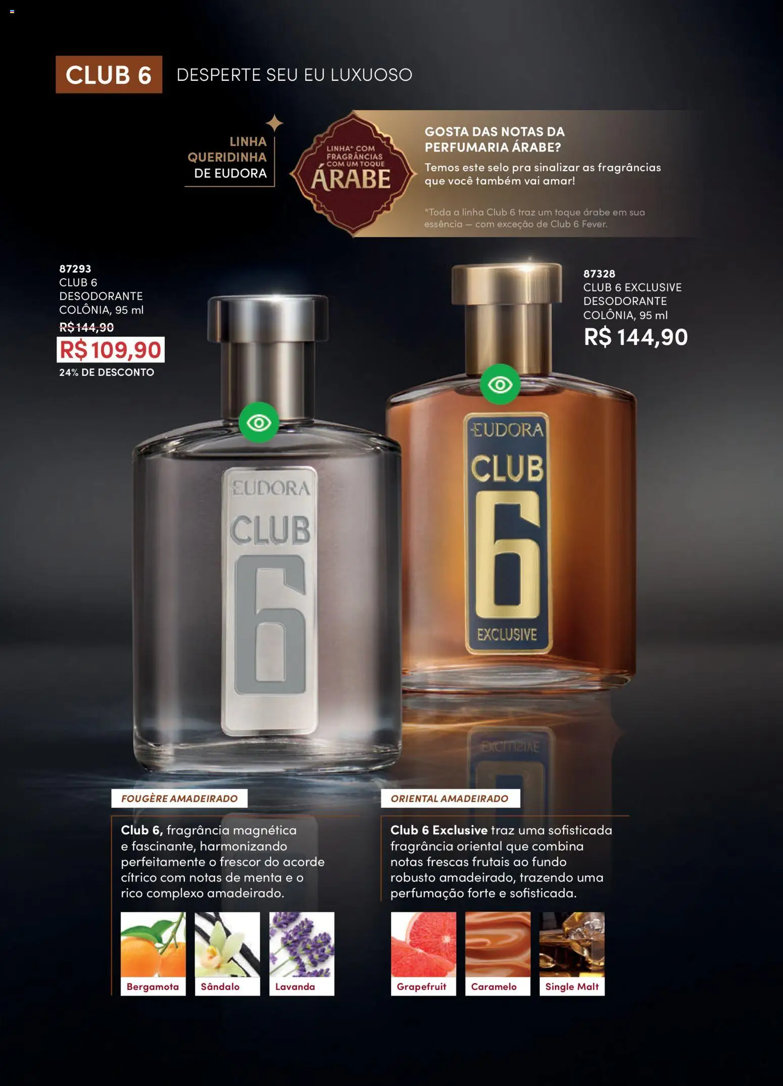 Eudora Folheto - válido de 11.03.2026 | Página: 68 | Produtos: Bergamota, Fragrância, Desodorante