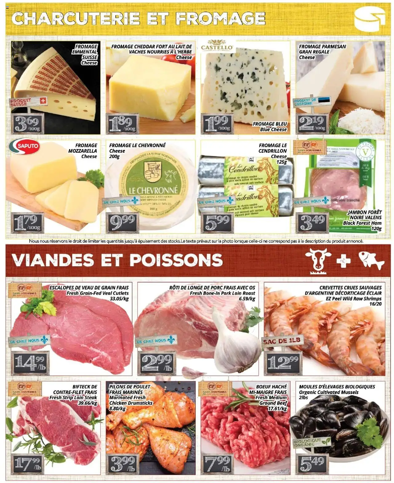 Pa Supermarché flyer valid from 15.09.2025 | Page: 3 | Products: Beef, Cheese, Ham, Pork