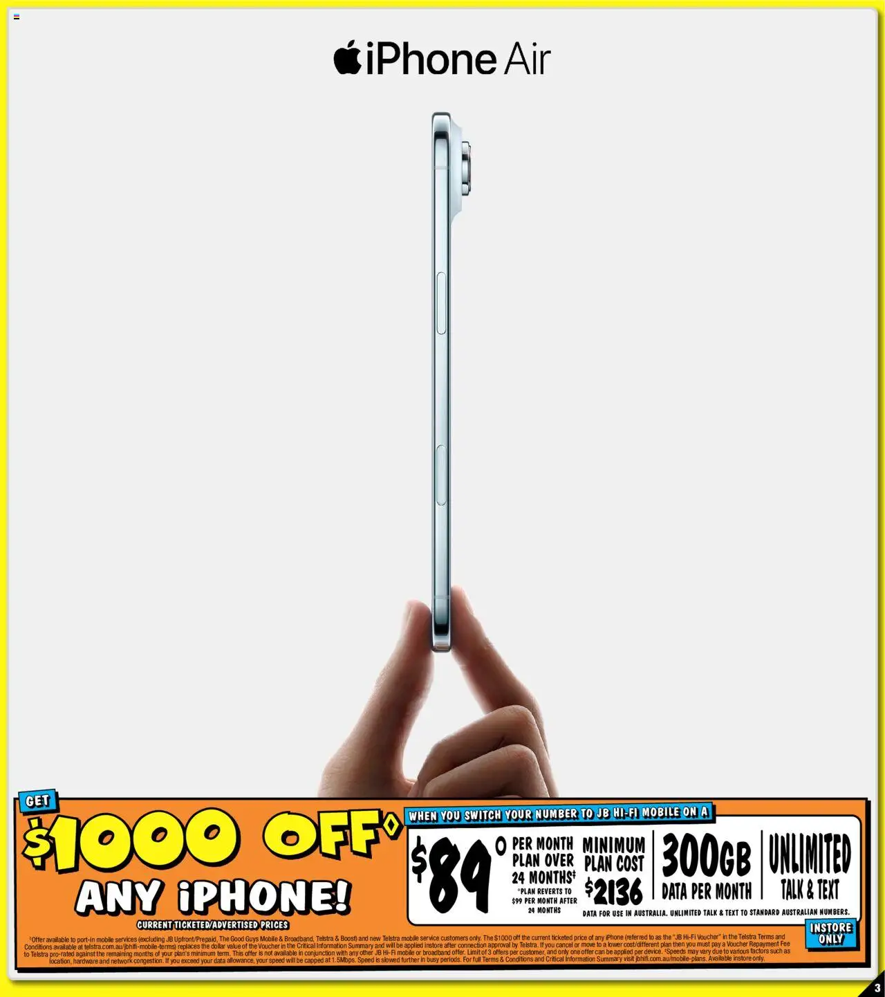 JB Hi-Fi catalogue - valid from 19.09.2025 | Page: 3 | Products: Iphone, Mobile