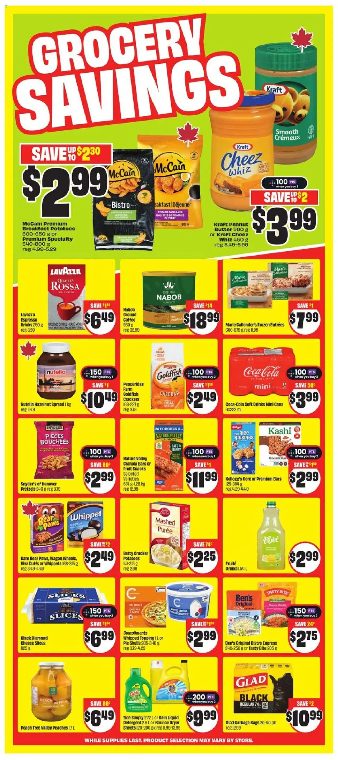 FreshCo flyer valid from 02.10.2025 | Page: 7 | Products: Rice, Potatoes, Cheese, Coffee