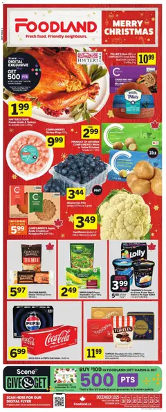 Preview of Foodland weekly flyer / circulaire from shop Foodland valid from 18.12.2025