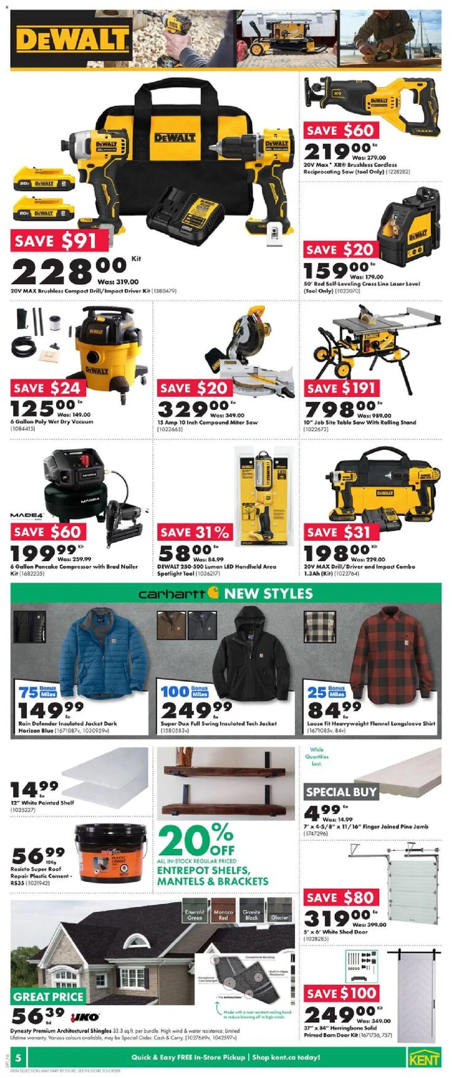 Kent flyer valid from 23.10.2025 | Page: 6 | Products: Shelf, Table, Shirt, Jacket