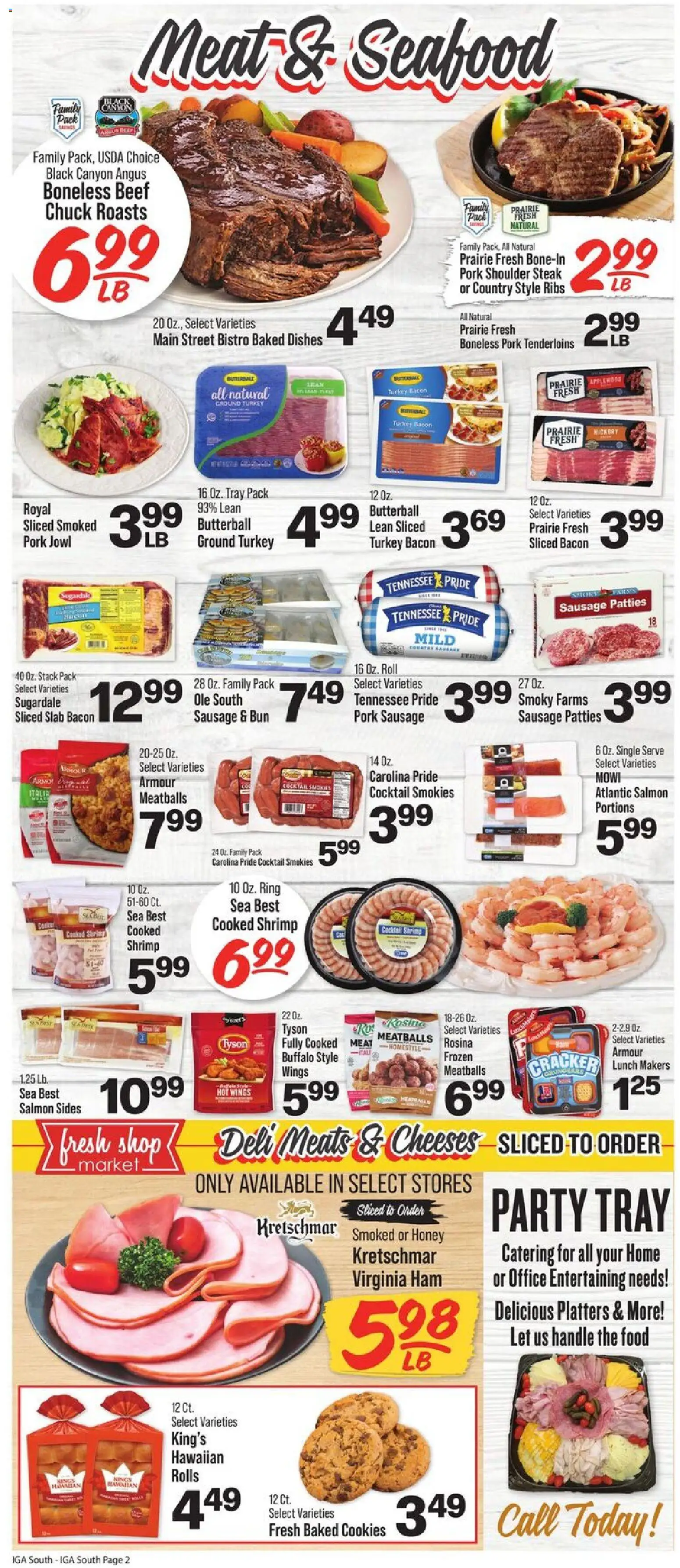 IGA Weekly Ad - valid from 31.12.2025 | Page: 2 | Products: Ring, Ham, Beef, Cookies