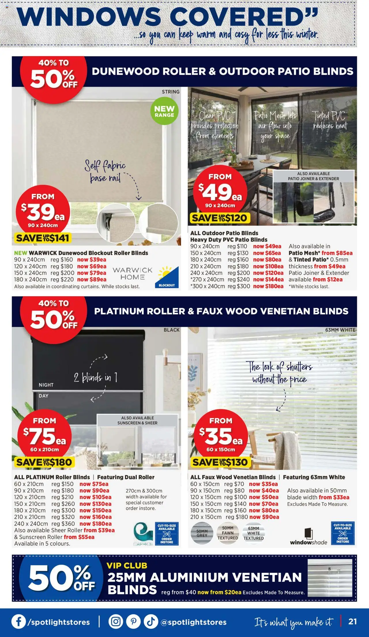 Spotlight catalogue - valid from 04.06.2025 | Page: 21 | Products: Blinds, Sunscreen, Wood