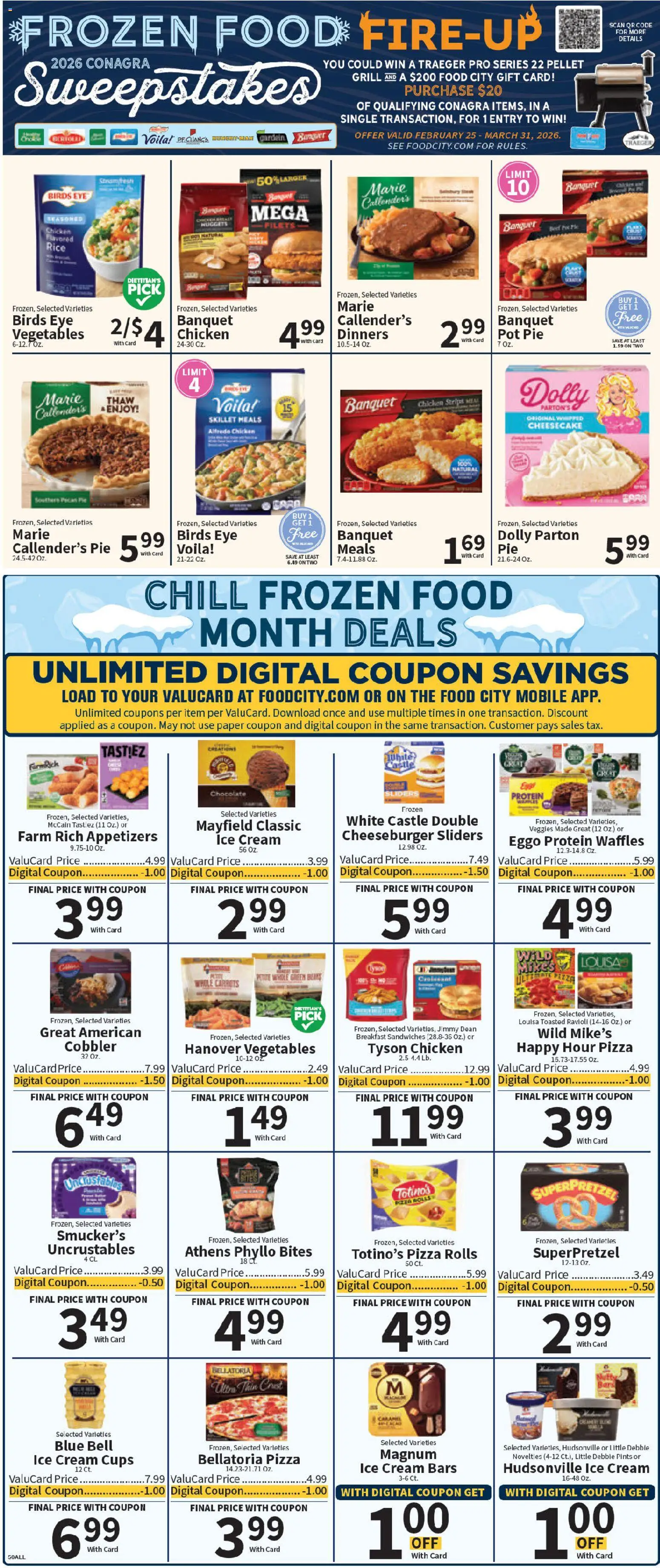 Food City Weekly Ad - valid from 06.03.2026 | Page: 7 | Products: Chocolate, Pizza, Cheesecake, Grill