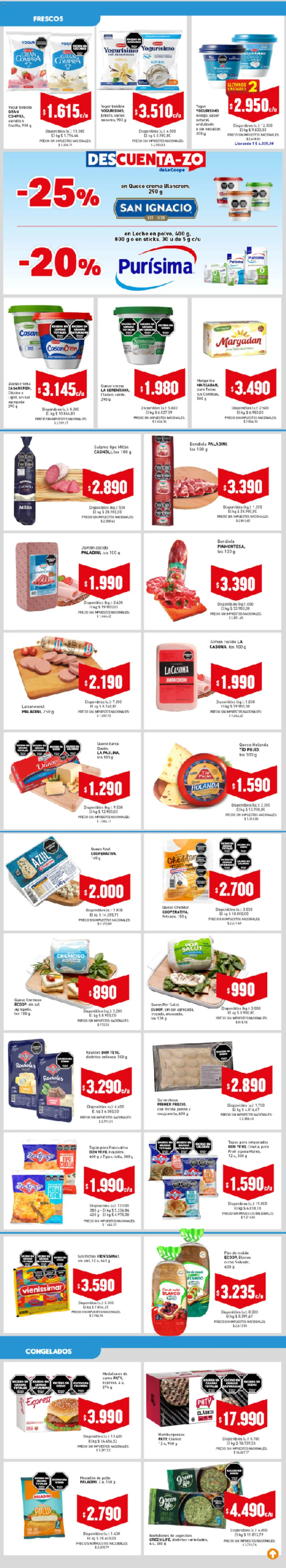 Cooperativa Obrera - Ahorrón │ válido desde el 06.04.2026 | Página: 4 | Productos: Sal, Queso crema, Salame, Crema